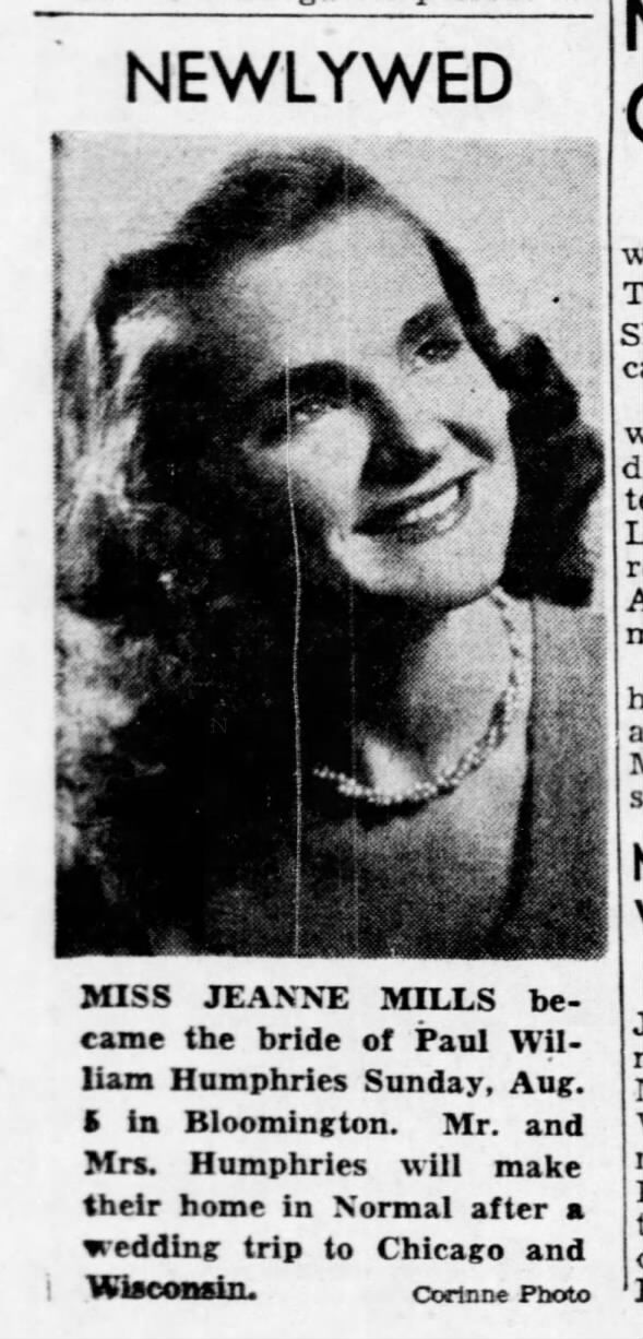 Clipping from The Pantagraph